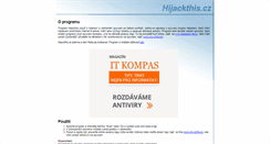 Desktop Screenshot of hijackthis.cz